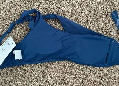 Blue One Shoulder Bikini Top - Image 3