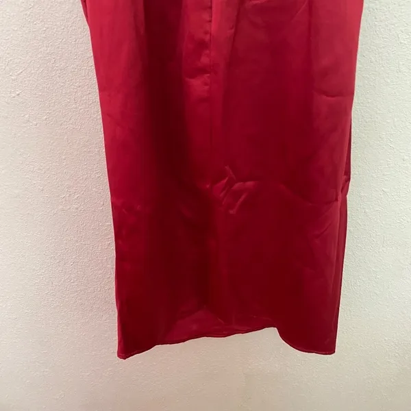 HOUSE OF CB 'Anja' Wine Satin Corset‎ Midi Dress NWOT size XL - Image 9