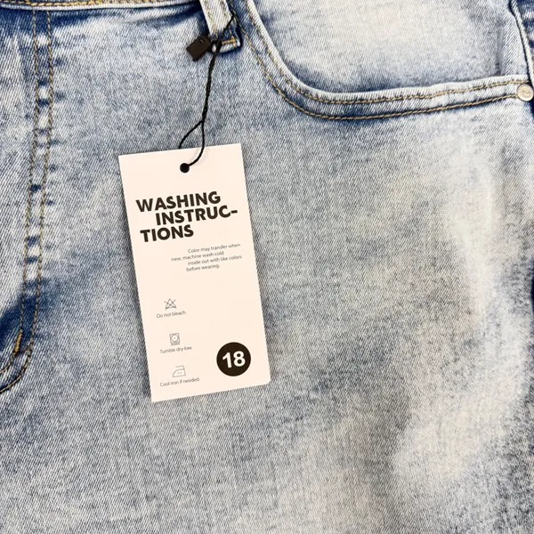 Cello High Rise Light Acid Wash Flare Jeans Light Blue Denim Size 18 - Image 2