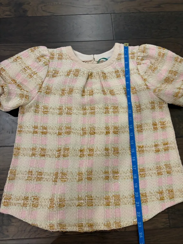 New With Tags Voy Tweed Bubble Sleeve Top Sz S - Image 6