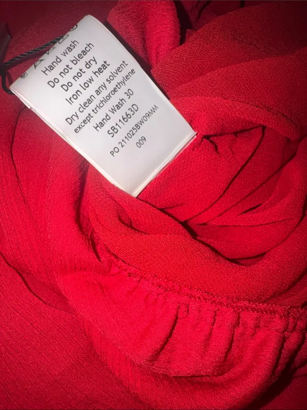 NEW House of CB Anastelle Bead Embellished Satin Mermaid red Gown Sz XS - Image 11