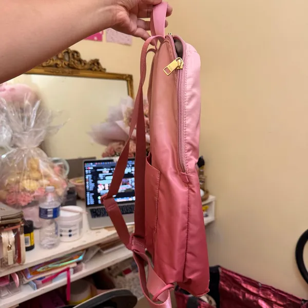 TUMI Voyageur‎ Just in Case Travel Backpack Nylon Ombré Pink Lightweight - Image 12