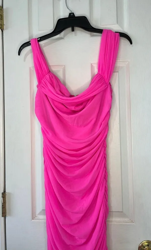 SheIn Hot Pink Dress - Image 3