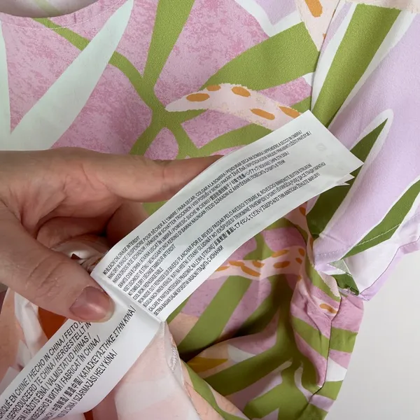 MINKPINK Palm Springs Tee Dress Small Tropical Colorful‎ Pastel Resort Vacation - Image 9