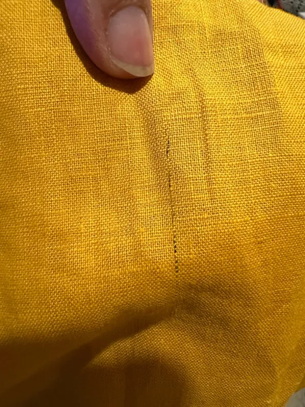 Antonio Melani, 100% linen button-down dress, mustard color, church, office 2 - Image 6