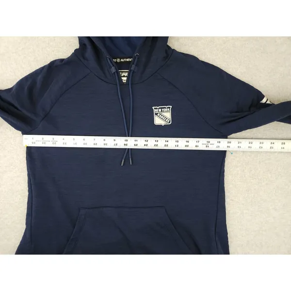 Womens Medium New York Rangers Hoodie Fanatics Pro NHL Hockey Pullover Cool Core - Image 9