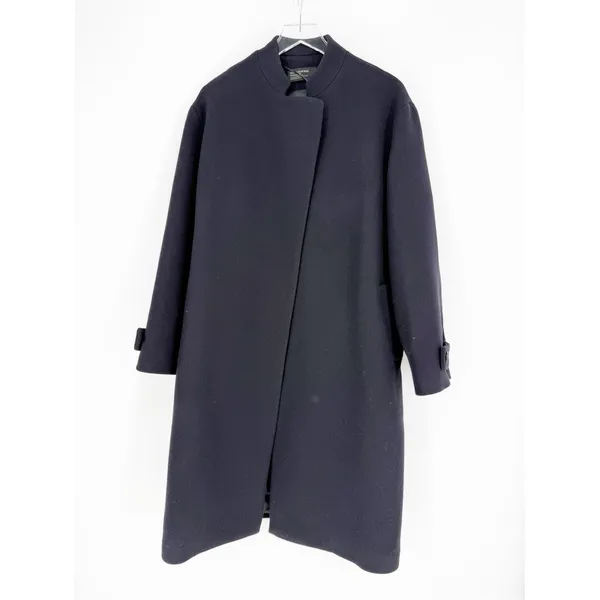 NWT ZARA ZW‎ Collection Black Wool Blend Coat Women's M Quiet Luxury - Image 2