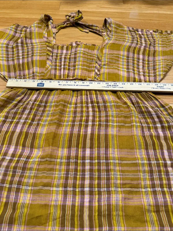 By Anthropologie tie back dress size medium . - Image 4