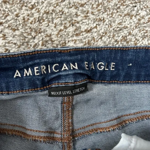 American Eagle Hi-Rise Jegging Denim Jeans Skinny Distressed High Rise Stretch 6 - Image 2