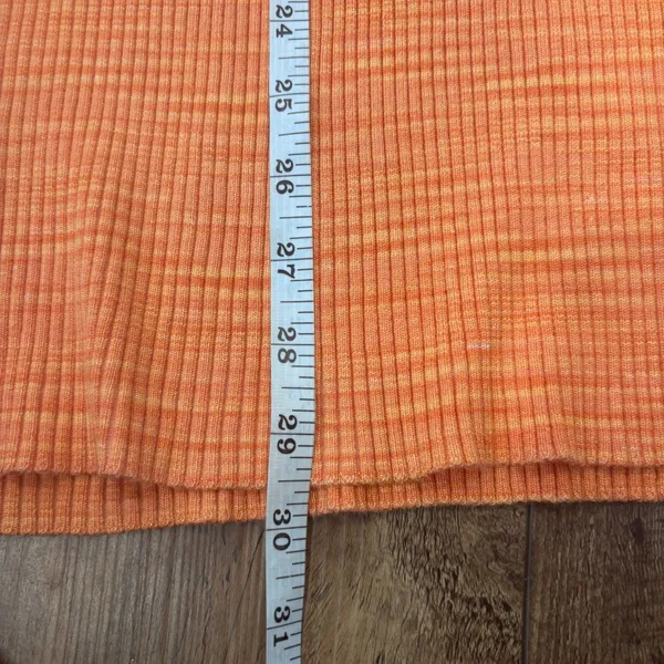 House of Harlow 1960 Coral Orange Side Slit Midi Skirt Women's Size Small Boho - Image 8