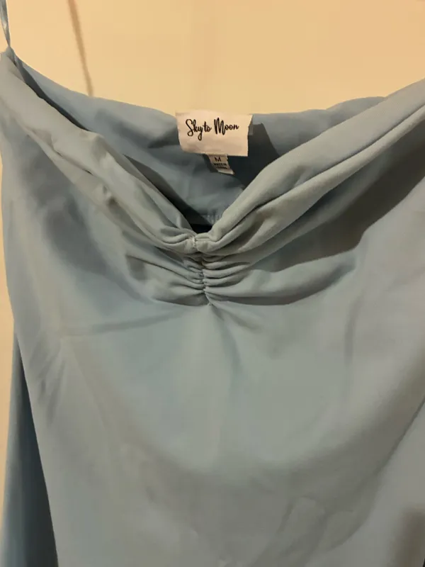 Boutique Skye & Moon light blue strapless maxi dress - Image 3