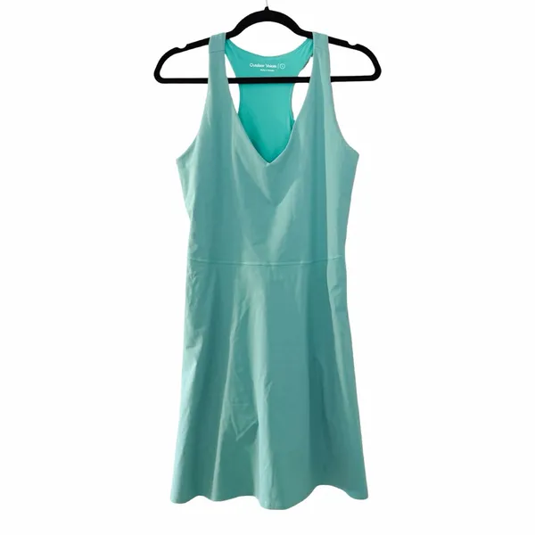 OUTDOOR VOICES Green Exercise Mini Dress Sz L - Image 5