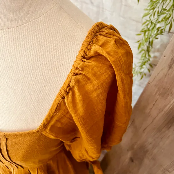 Free People Ochre Let’s Be Friends Dress - Image 12