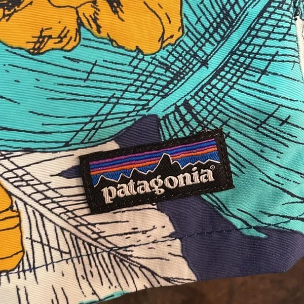 Patagonia Women's Baggies™ Shorts - 5" - Best Fronds Channel Blue - Image 2