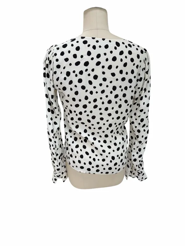Reformation Annalise Polka dot close size small - Image 3