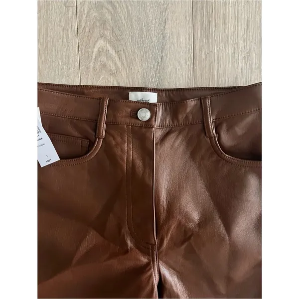 Aritzia Wilfred Women’s The Melina Pant Cognac - Size 2 NWT - Image 4