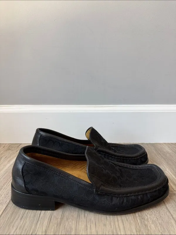 COACH 7.5 Monogram Preppy Loafers - Image 2