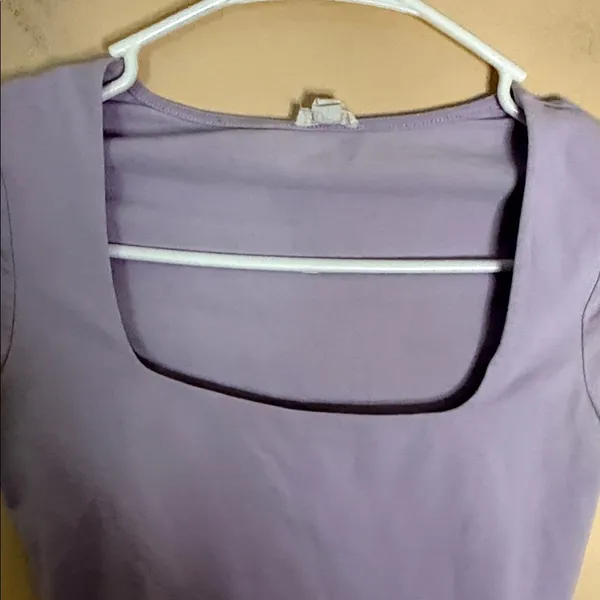 Garage Lilac Square Neck Crop Top - Image 3