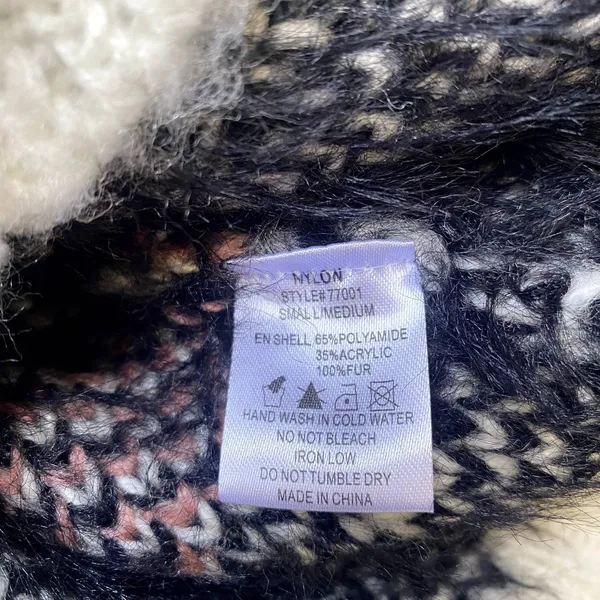 NWT Nylon Apparel Button‎ Front Cardigan Fuzzy Multicolor Fur Pockets Size S/M - Image 5