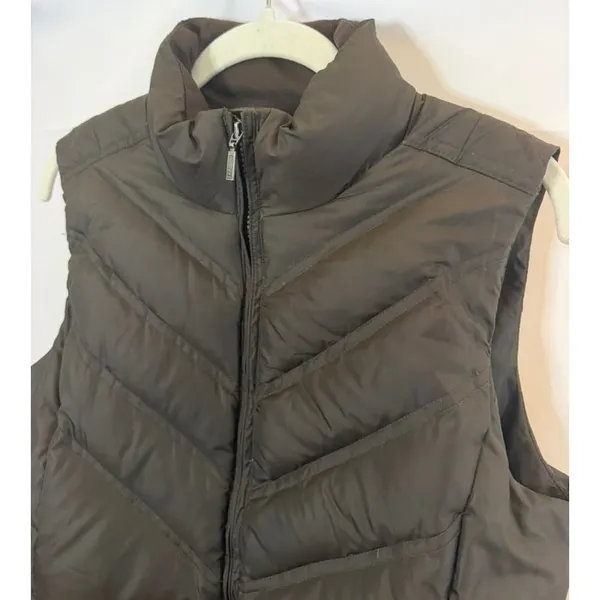 Eddie Bauer Premium Goose Down Feather Puffer in Chocolate Brown sz. S - Image 5