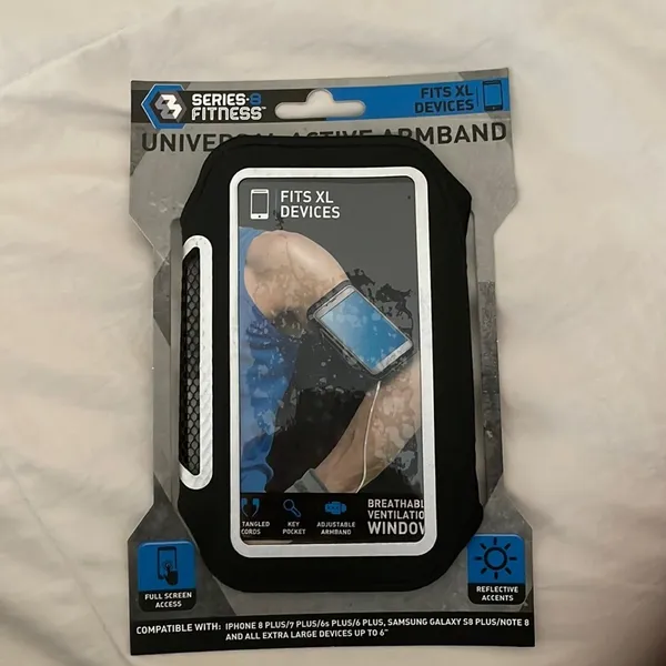 series-8 fitness universal active armband for extra-large devices in black - Image 2
