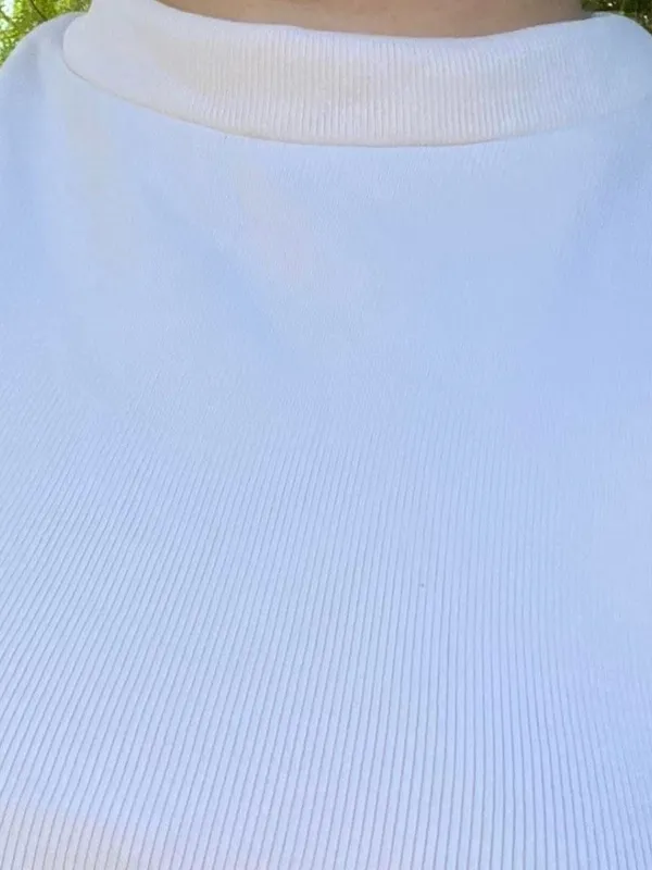 Zara Cream mock neck top. - Image 6