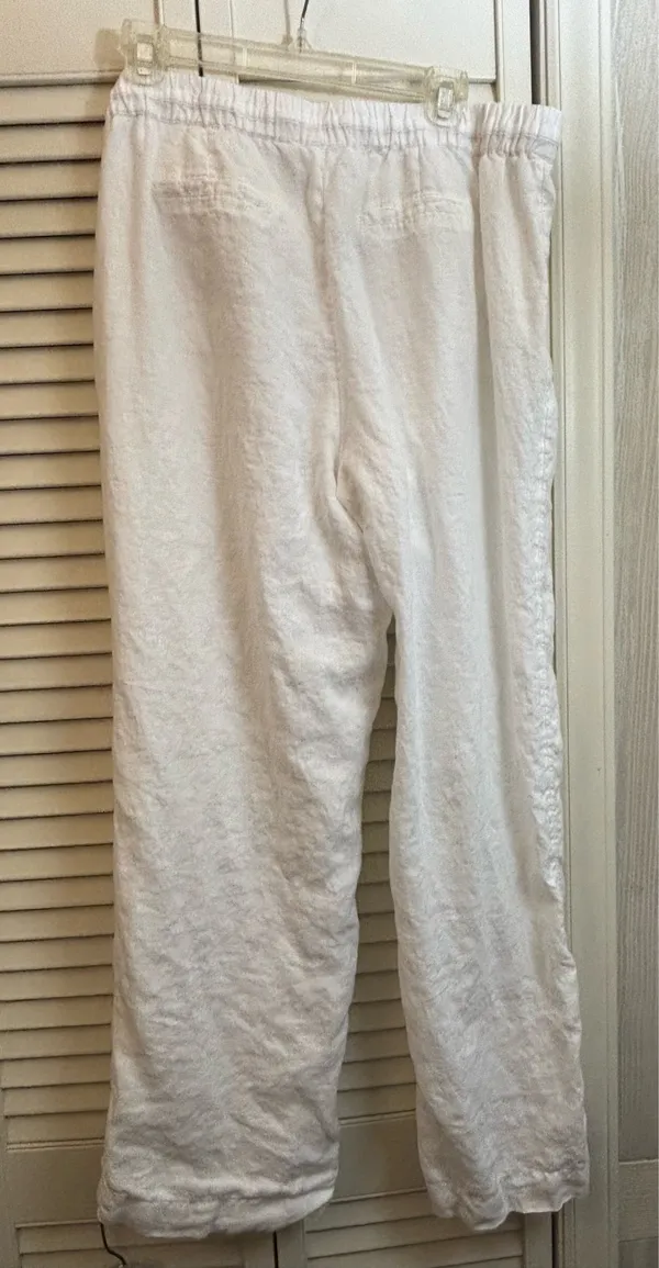 Charter Club Linen Wide-Leg Drawstring Pants - Image 10