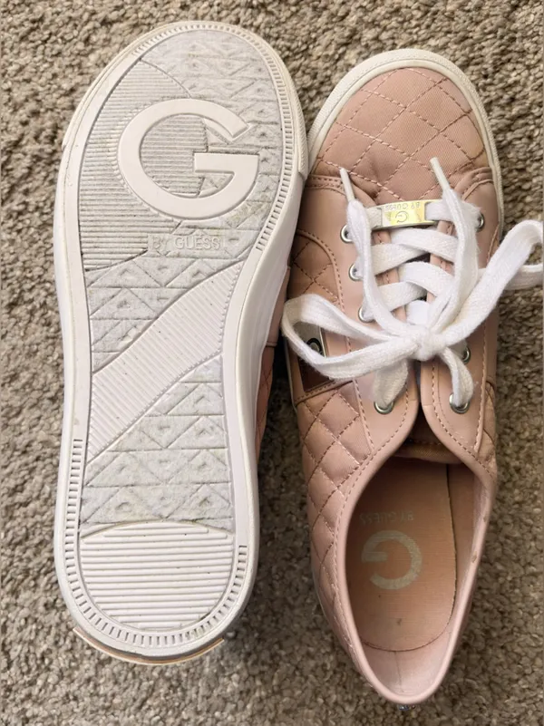 Guess Quilted Blush Pink Women's Sneakers - Image 6