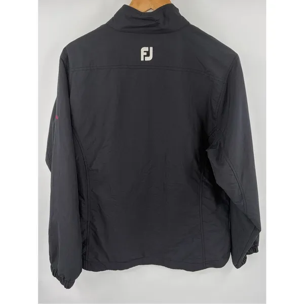FootJoy black mid layer golf full zip nylon jacket women’s L performance - Image 5