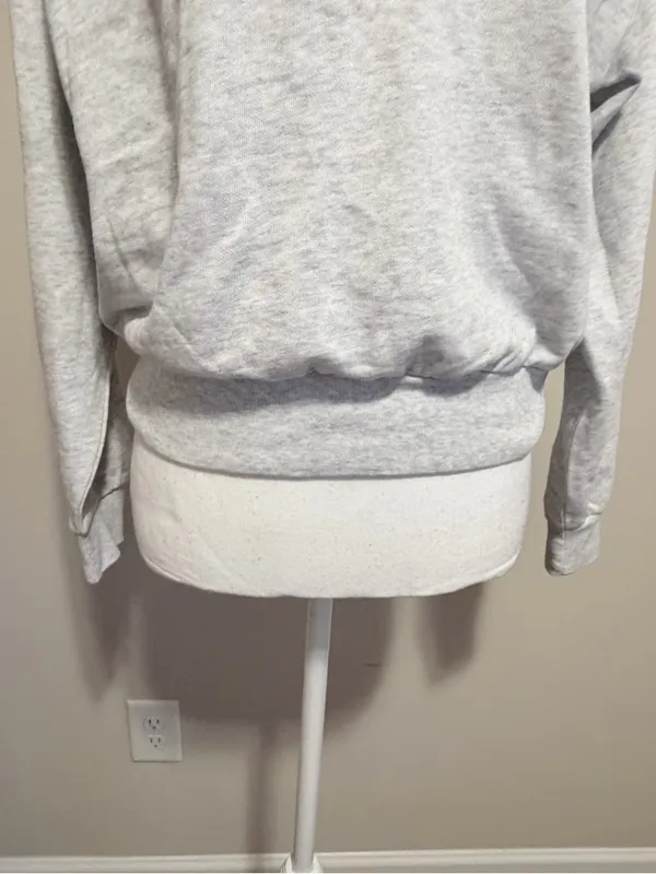 Skims Lightweight Fleece Shrunken Quarter Zip Pullover size large NWT - Image 6