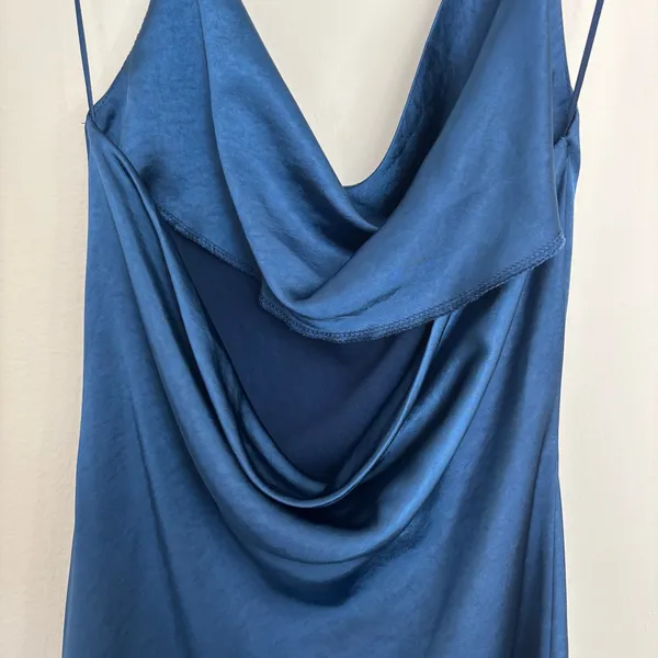 Altar’d State Navy Blue Cowl Neck Dress Sz S - Image 6