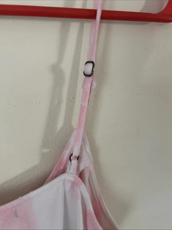 Rip curl boho Wipeout Pastel Tie Dye button down mini Dress M - Image 7