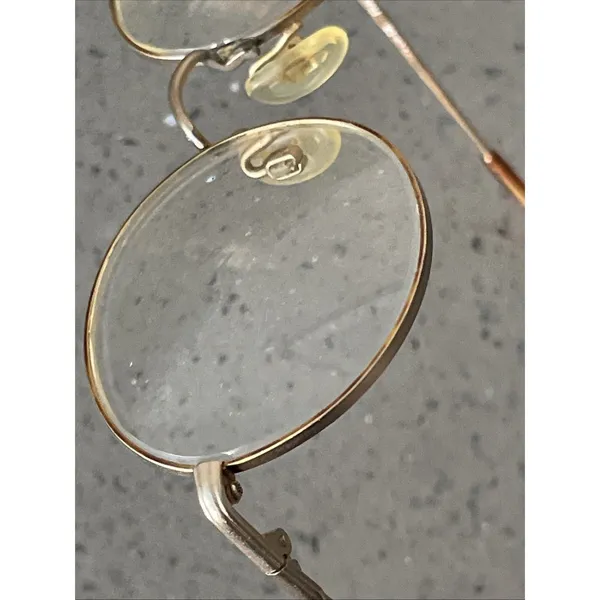 CHARMANT 541 EYEGLASSES FRAMES ONLY 46-21-135 JAPAN Full Rim gold round - Image 9