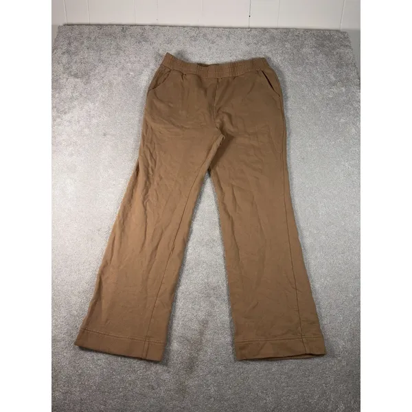 womens nuuds wide‎ leg sweatpants brown xl - Image 2