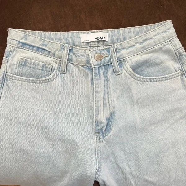 VERVET LOS ANGELES Light Blue Distressed Women's Jeans - Image 4