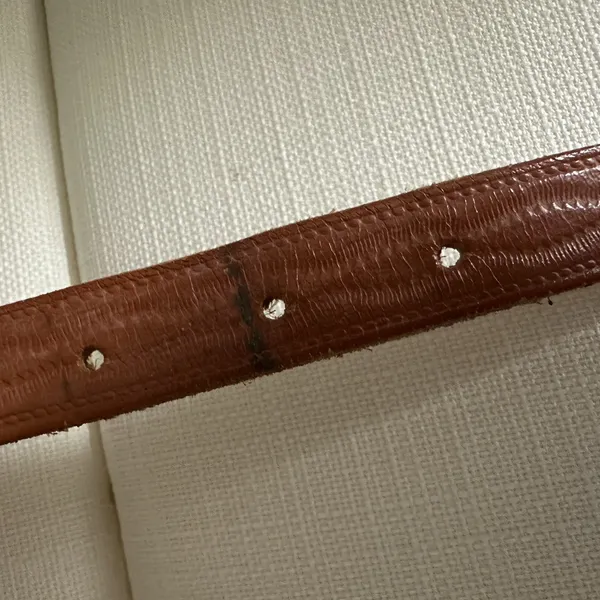Womans Indian Hand Beaded Leather Belt Adjustable Bird Colorful - Image 15