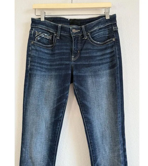 Buckle Black Jeans Fit No.53 Straight Women’s 28x32 Dark Wash Mid Rise Stretch - Image 10
