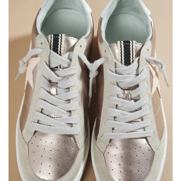 NEW Altar’d State Rose Gold Paz Star Sneakers Size 8.5 - Image 4