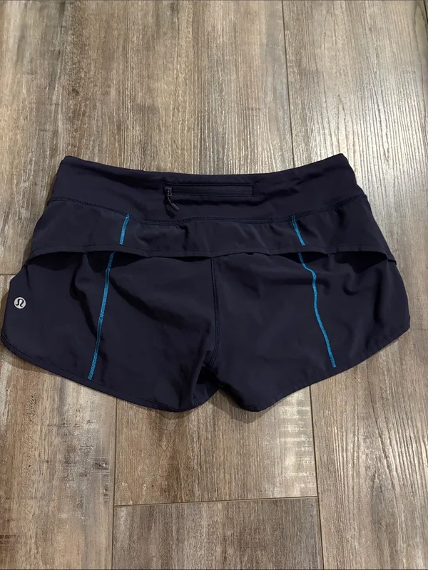 Lululemon midnight navy speed shorts size 6 - Image 4