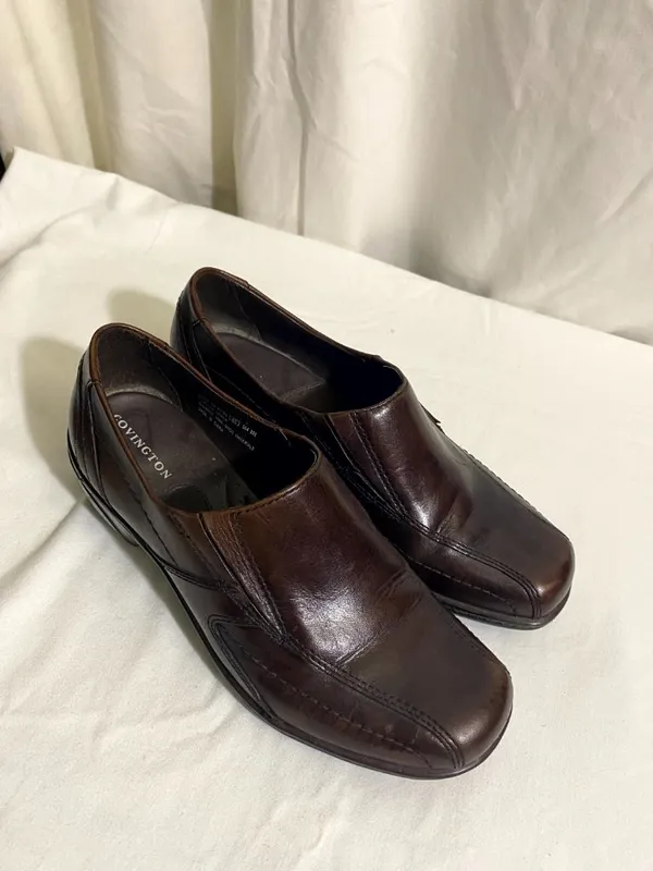 Covington Marta Women’s Brown Leather Slip On Shoes Size 7W Comfort Low Heel - Image 10