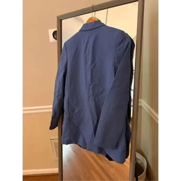 Zara Blue Blazer Women Extra Small Size - Image 5