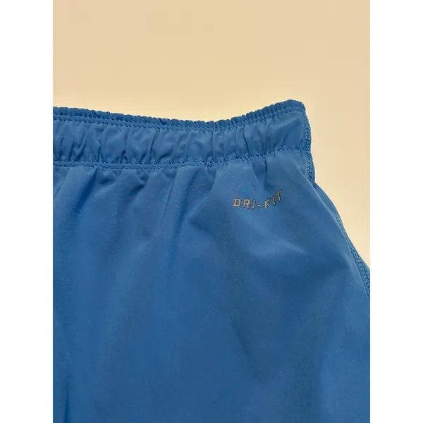 Nike Running Shorts Women Medium Blue Dri-FIT Just Do It Waistband 3 Inch Inseam - Image 7