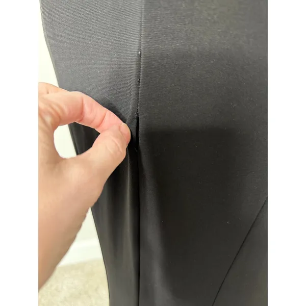 Cache Black Nude Mesh Illusion Panels Back Formal Long Maxi Dress Mermaid Gown 4 - Image 8