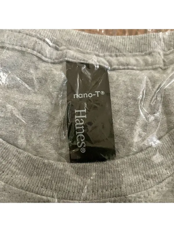 Hanes Nano- T Short Sleeve Light Steele Size Large Unisex - Image 4