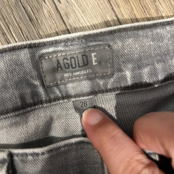 Agolde Colette Crop grey‎ wash 28 - Image 7