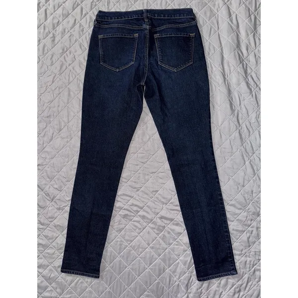 Old Navy Women's‎ Dark Wash Mid Rise Blue Denim Size 6 NWT - Image 5