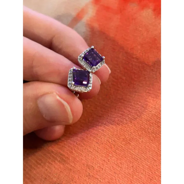 925 Sterling Silver lot e31 stud purple amazing unique - Image 3
