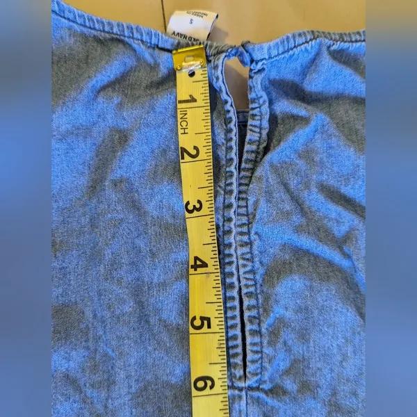 Old Navy Denim Sleeveless DressOld Navy Denim Women Dress Jeans Blue Sleeveless - Image 9