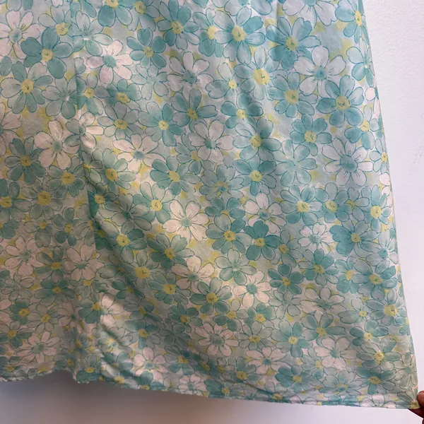 Tyler Boe Aqua Daisy Floral Midi Skirt Cottage Fairy Coastal Granddaughter‎ Sz 8 - Image 8