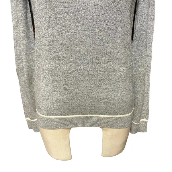 Theory Jaidyn Soft Luster Merino Wool Sweater in‎ Heather Gray Size XS - Image 3